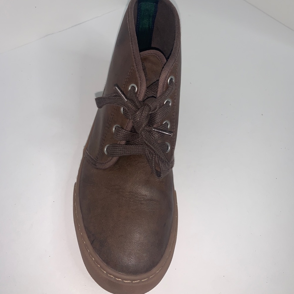 Polo Ralph Lauren boys brown leather boots sz.5 - Picture 4 of 13